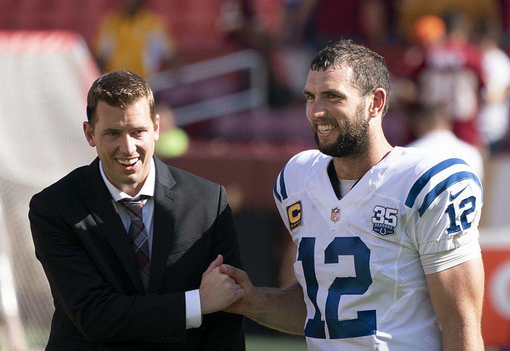 Indianapolis Colts quarterback Andrew Luck (12) in Sept. 2018.