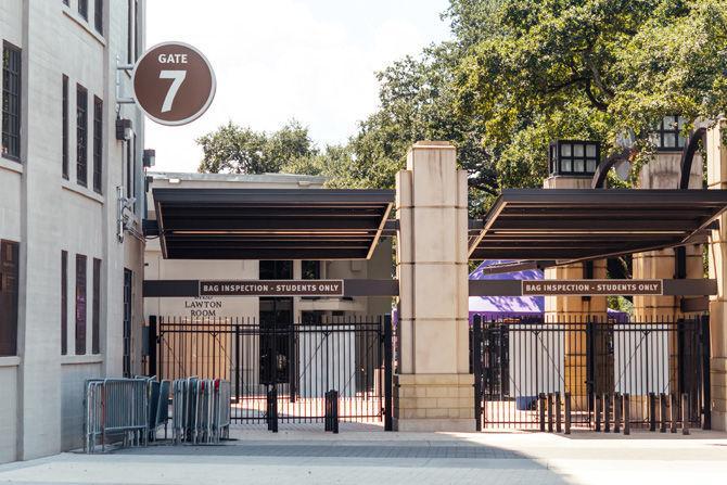 LSU students use Gate 7 to enter Tiger Stadium on game days on Wednesday, Sept. 4, 2019.