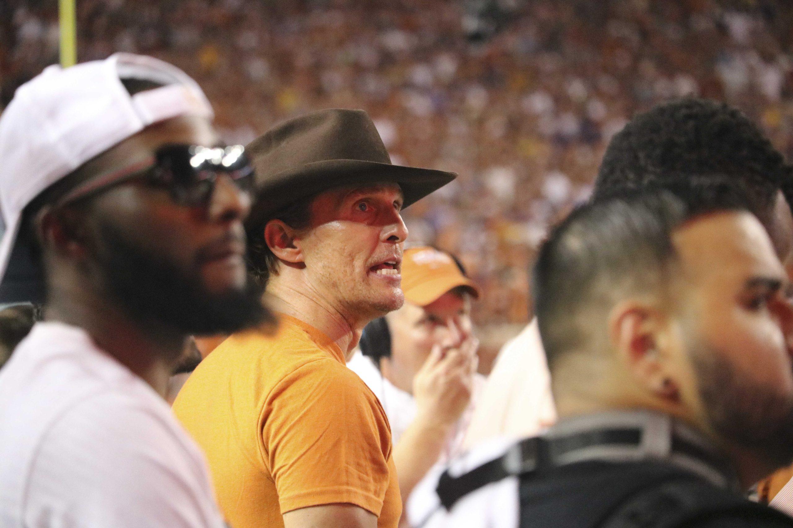 PHOTOS: Matthew McConaughey Attends LSU v Texas Game