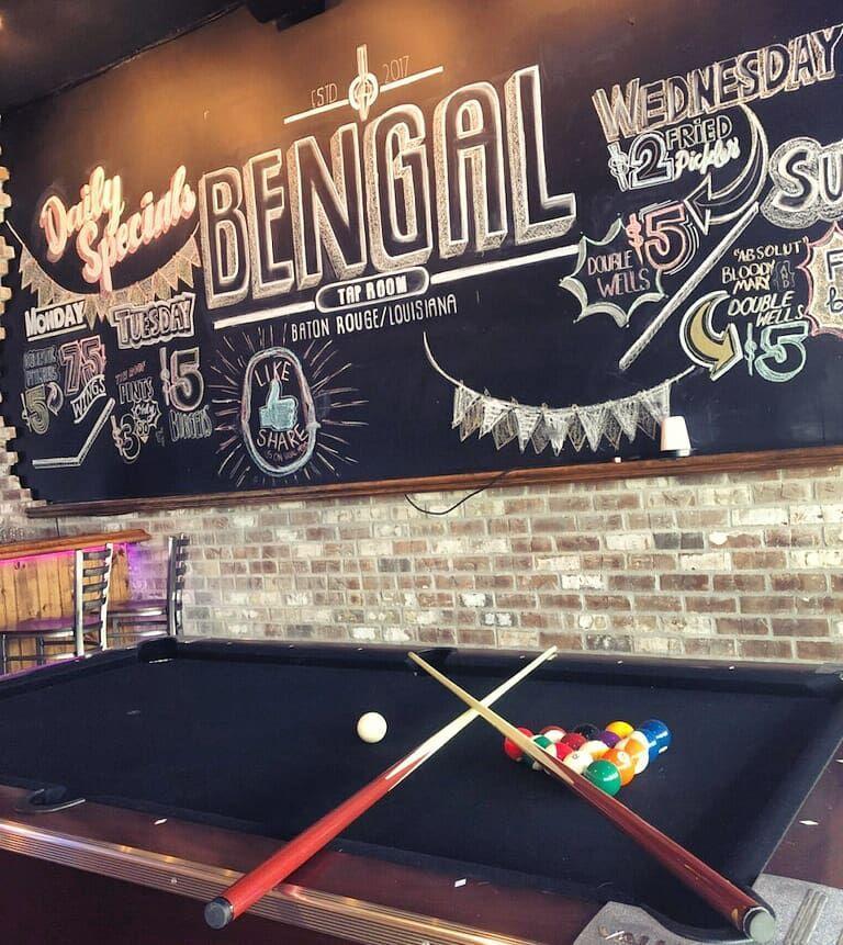 Bengal Tap Room in downtown BR offers high quality food and drinks for sports fans at a great price