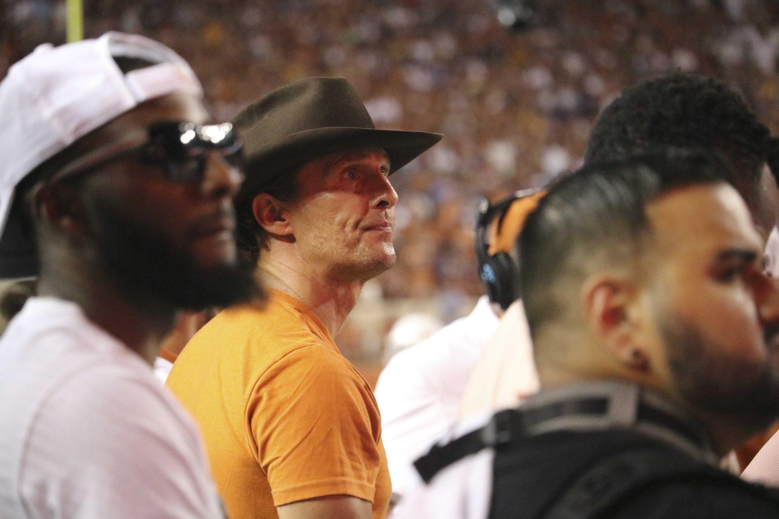 PHOTOS: Matthew McConaughey Attends LSU v Texas Game