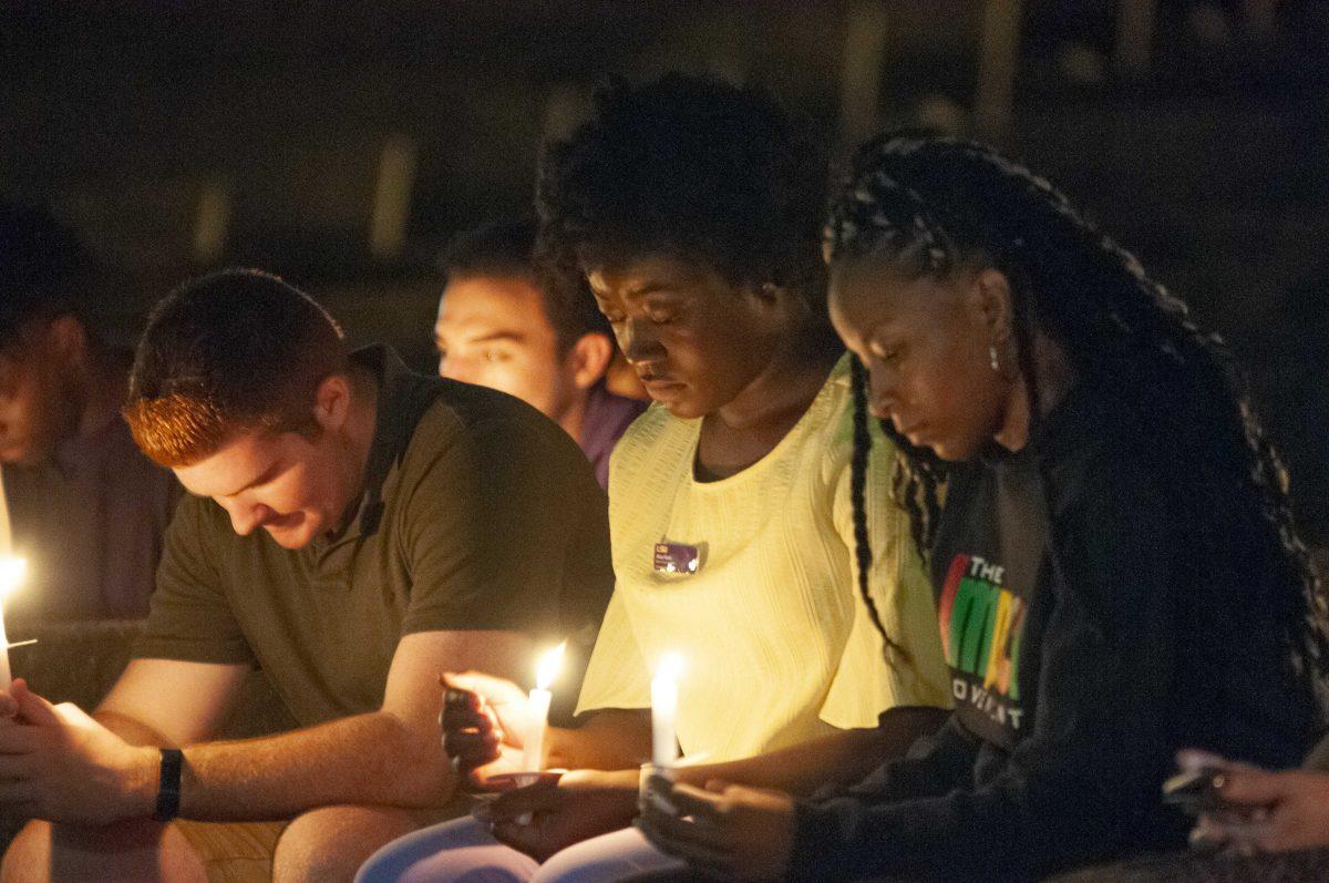 LSU Student Government holds "an evening of reflection and remembrance" to honor the loss of three students over the past two weeks at the Greek Amphitheater on Wednesday, Sept. 18, 2019.