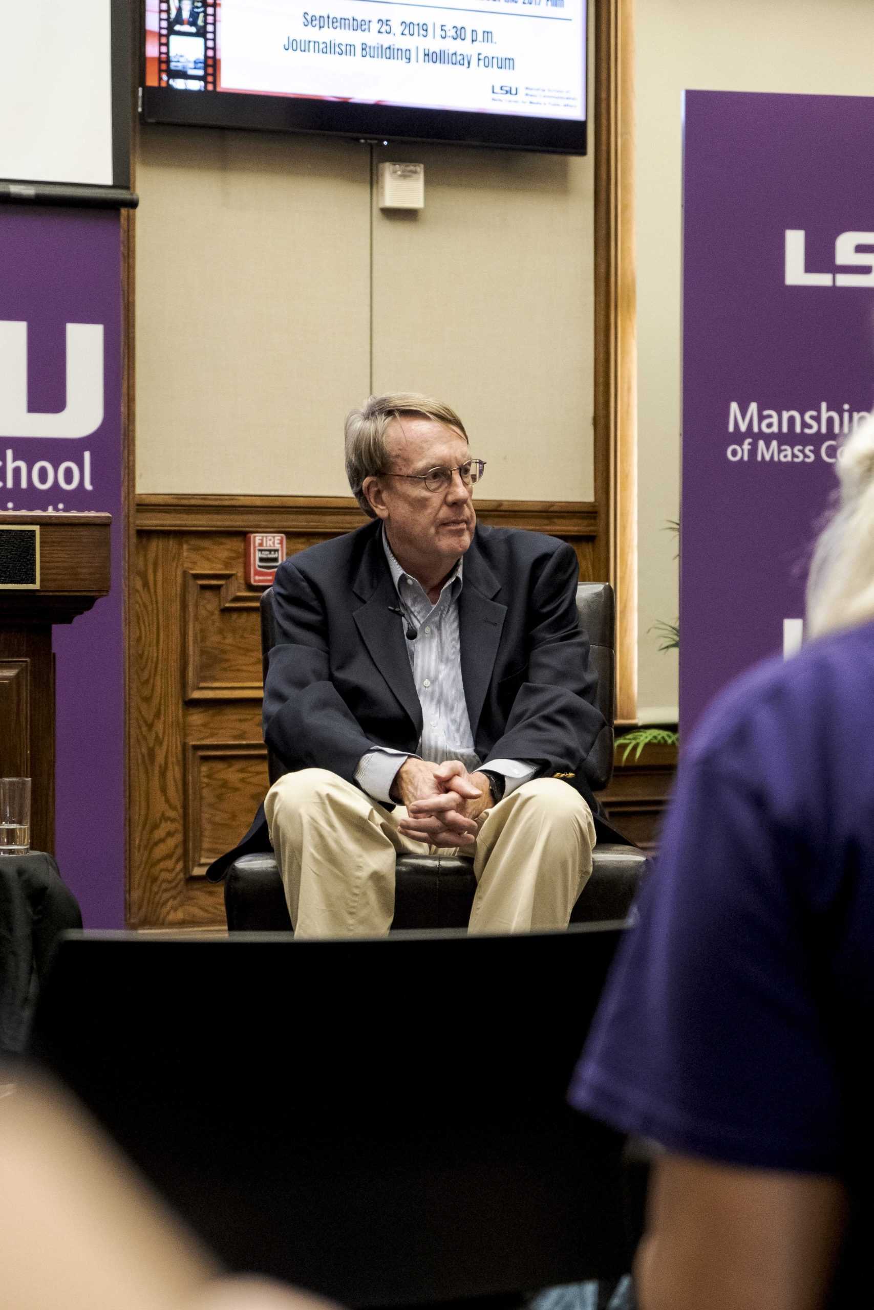 'Democracy needs you': LSU Reilly Center hosts John Walcott, shows "Shock and Awe" film