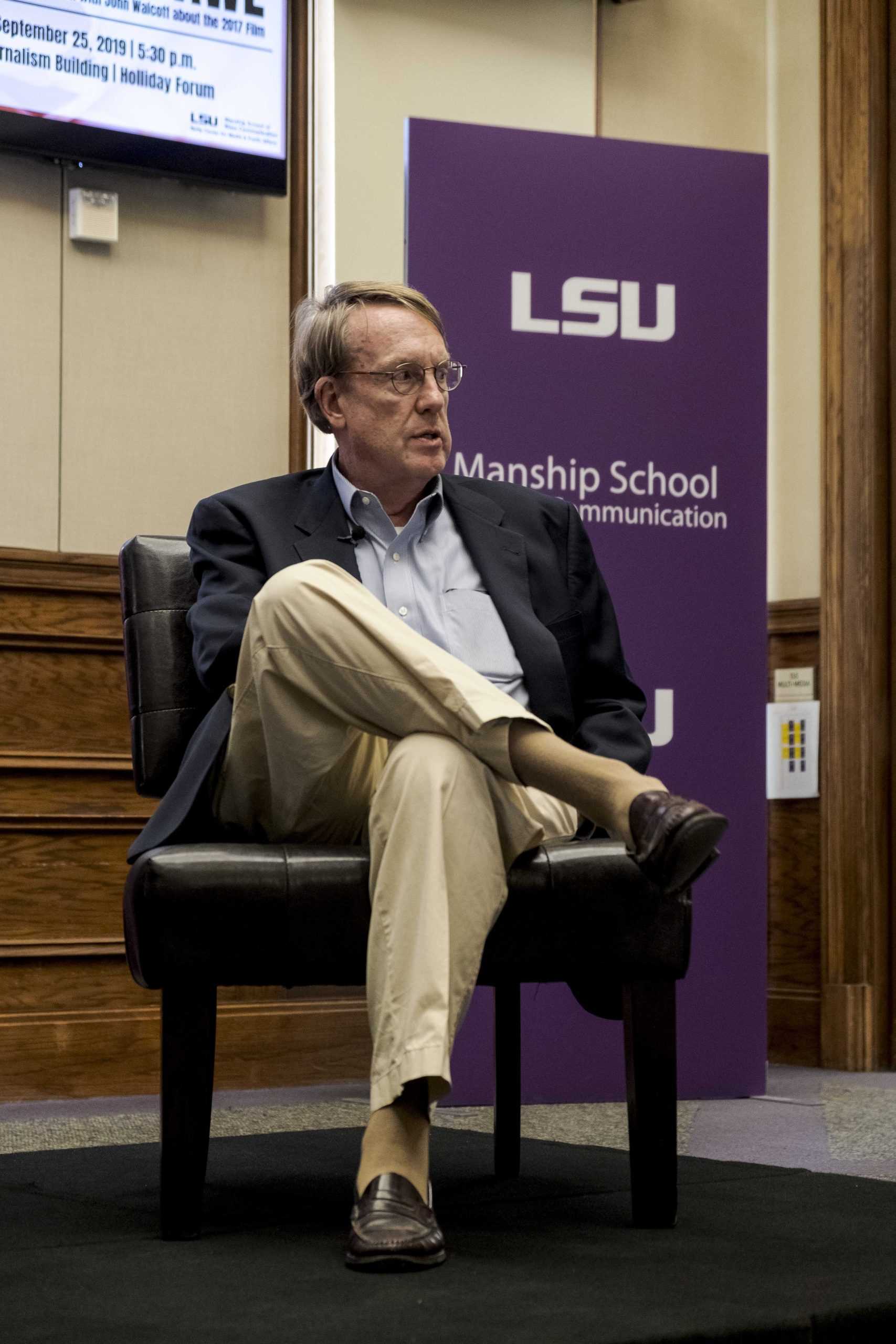 'Democracy needs you': LSU Reilly Center hosts John Walcott, shows "Shock and Awe" film