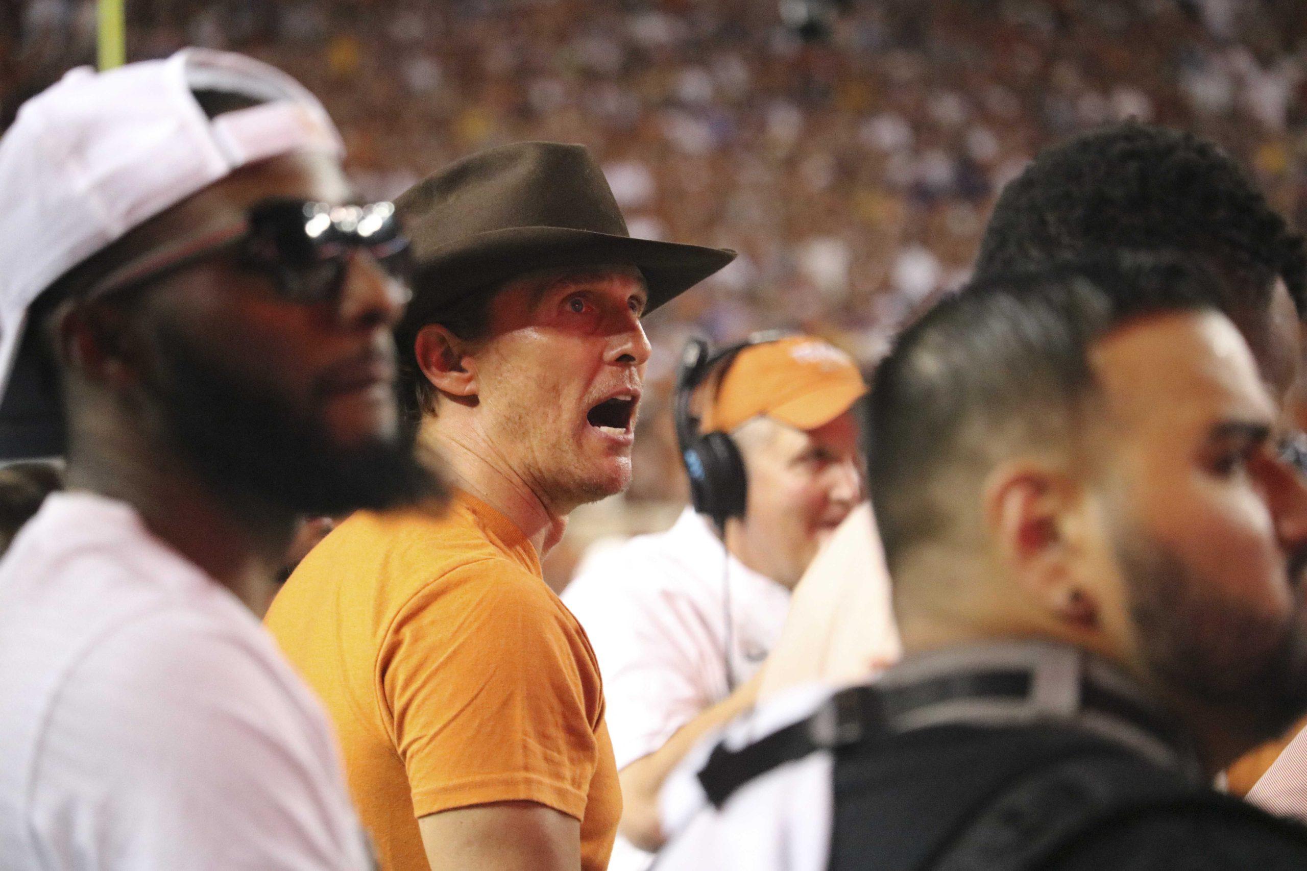 PHOTOS: Matthew McConaughey Attends LSU v Texas Game