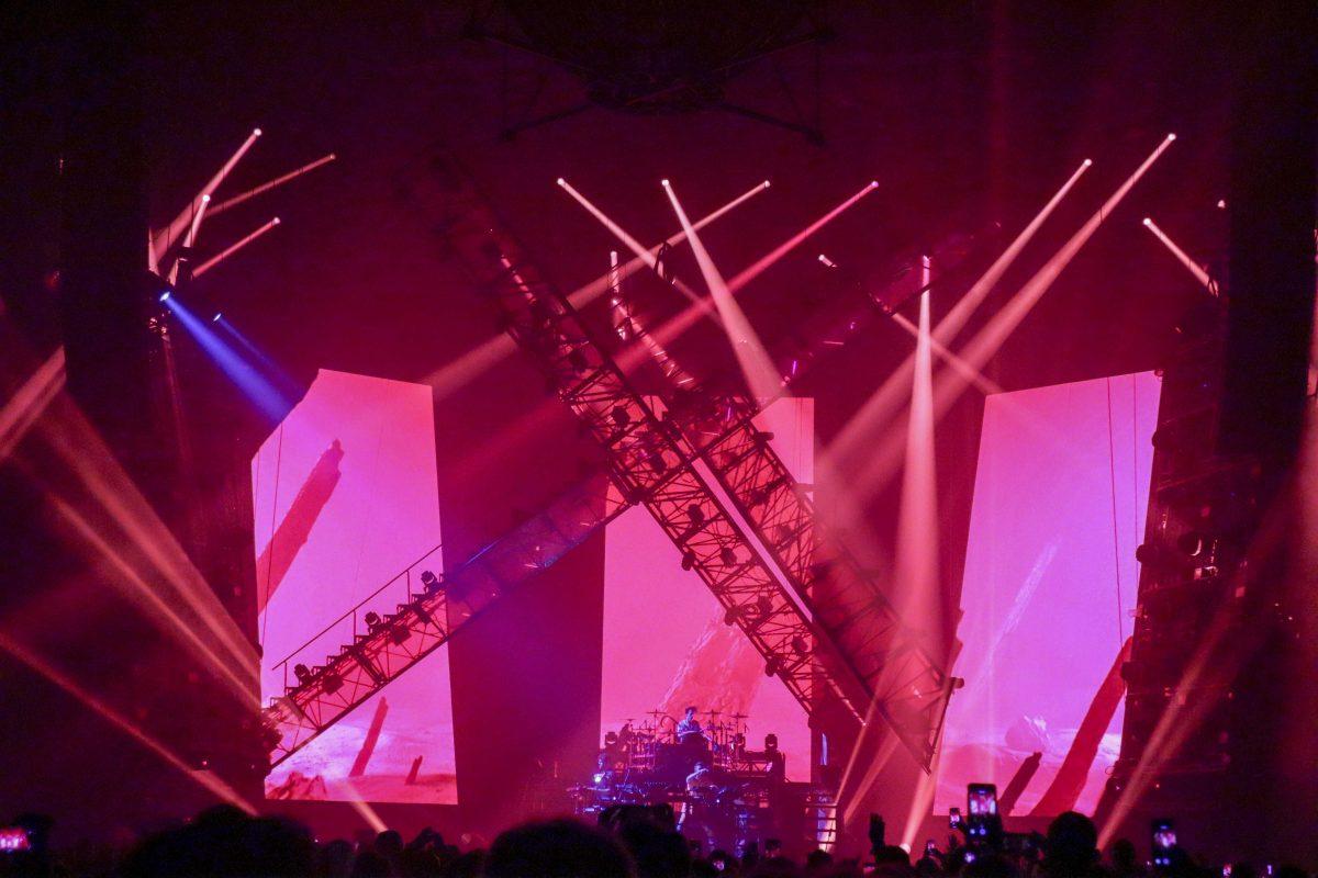 American EDM-Pop duo, The Chainsmokers perform to a crowd of cheerful fans at The Smoothie King Arena in New Orleans, LA on Tuesday, Oct. 29, 2019.