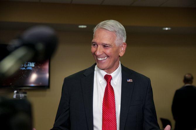 Rep. Ralph Abraham speaks during the Gubernatorial debate on Thursday, Sept. 19, 2019, in the Student Union Theater.