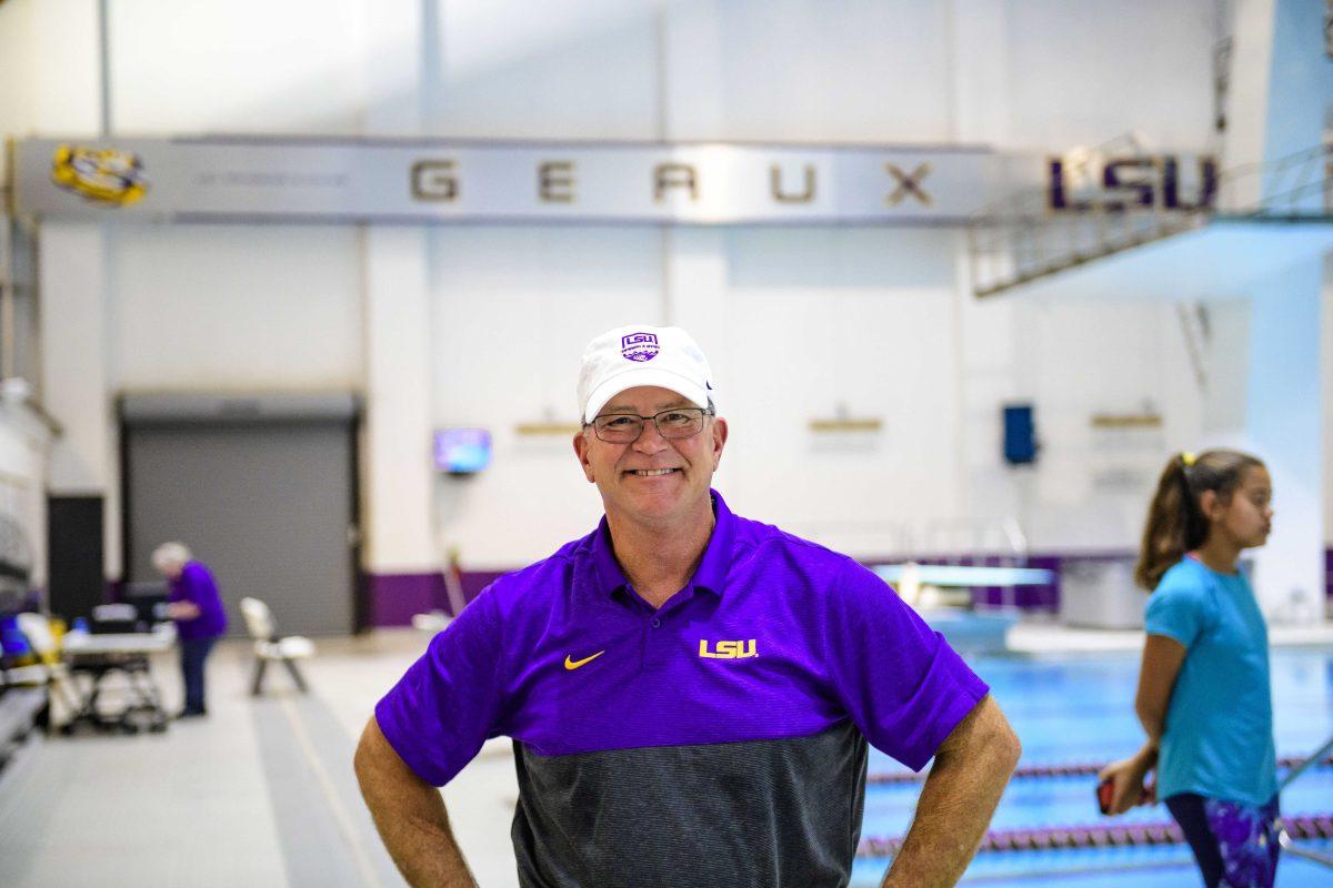 LSU diving coach Doug Shaffer.