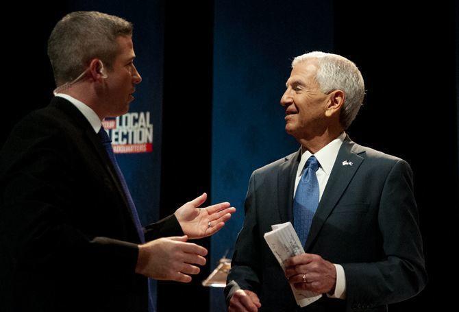 Eddie Rispone speaks during the Gubernatorial debate on Thursday, Sept. 19, 2019, in the Student Union Theater