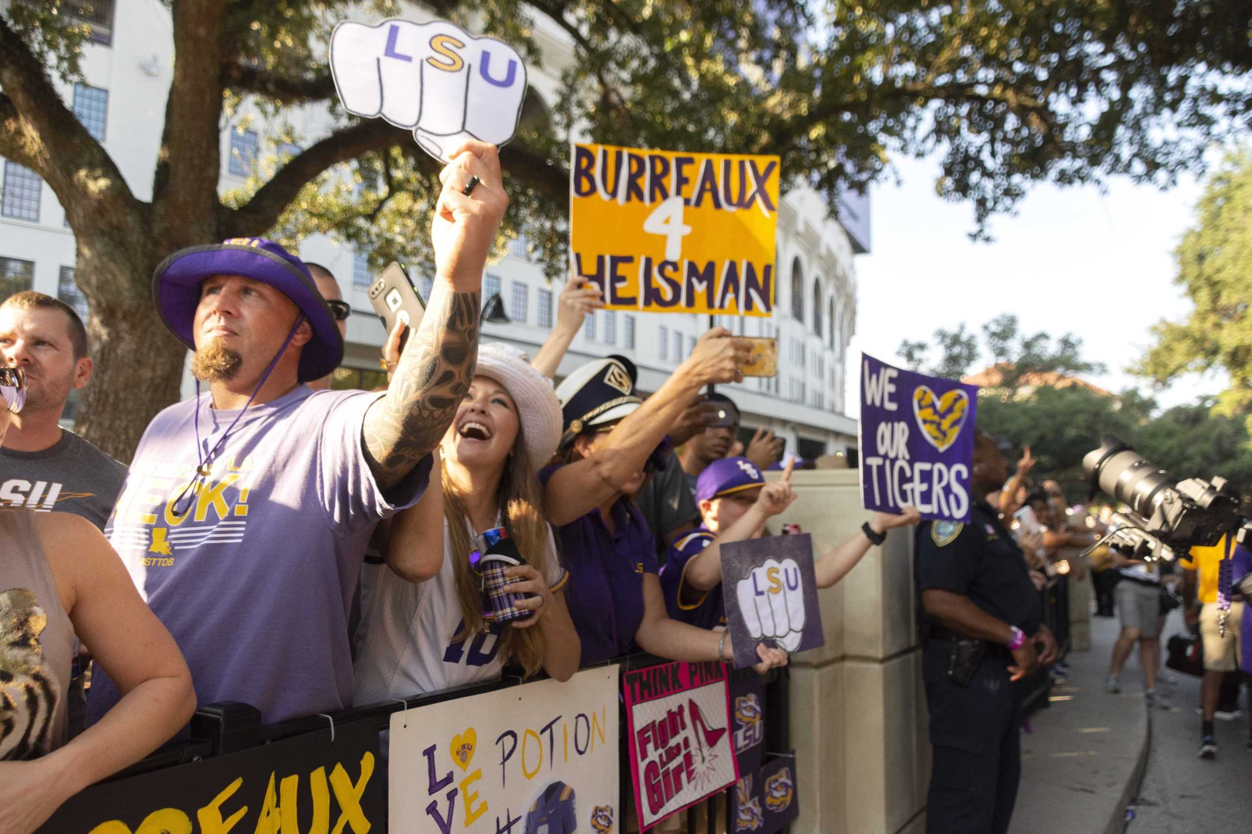 PHOTOS: LSU Walks Down Victory Hill