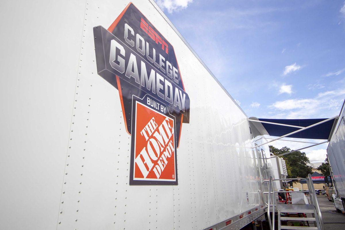 ESPN's College Gameday takes place on LSU's campus in The Quad.