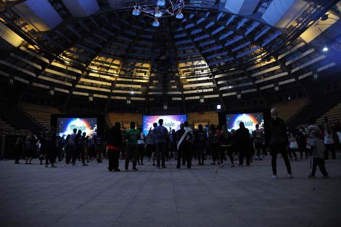 Our Lady of the Lake Children's Hospital hosts a fundraising Dance Marathon on Saturday, Feb. 28, 2015, in Parker Coliseum at LSU. The event raised a grand total of $182,672.