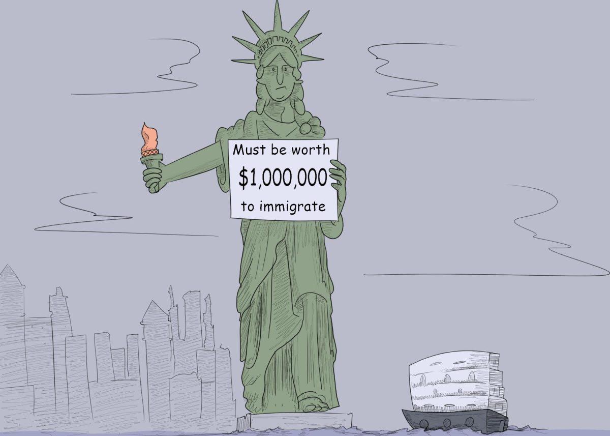 Statue of Liberty judges America's immigrants on net worth, not democratic values and principles