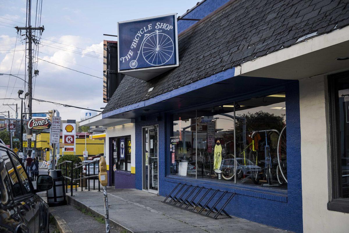 <p>The Bicycle Shop operates during normal business hours on Wednesday, Oct. 9, 2019, on Highland Road.</p>