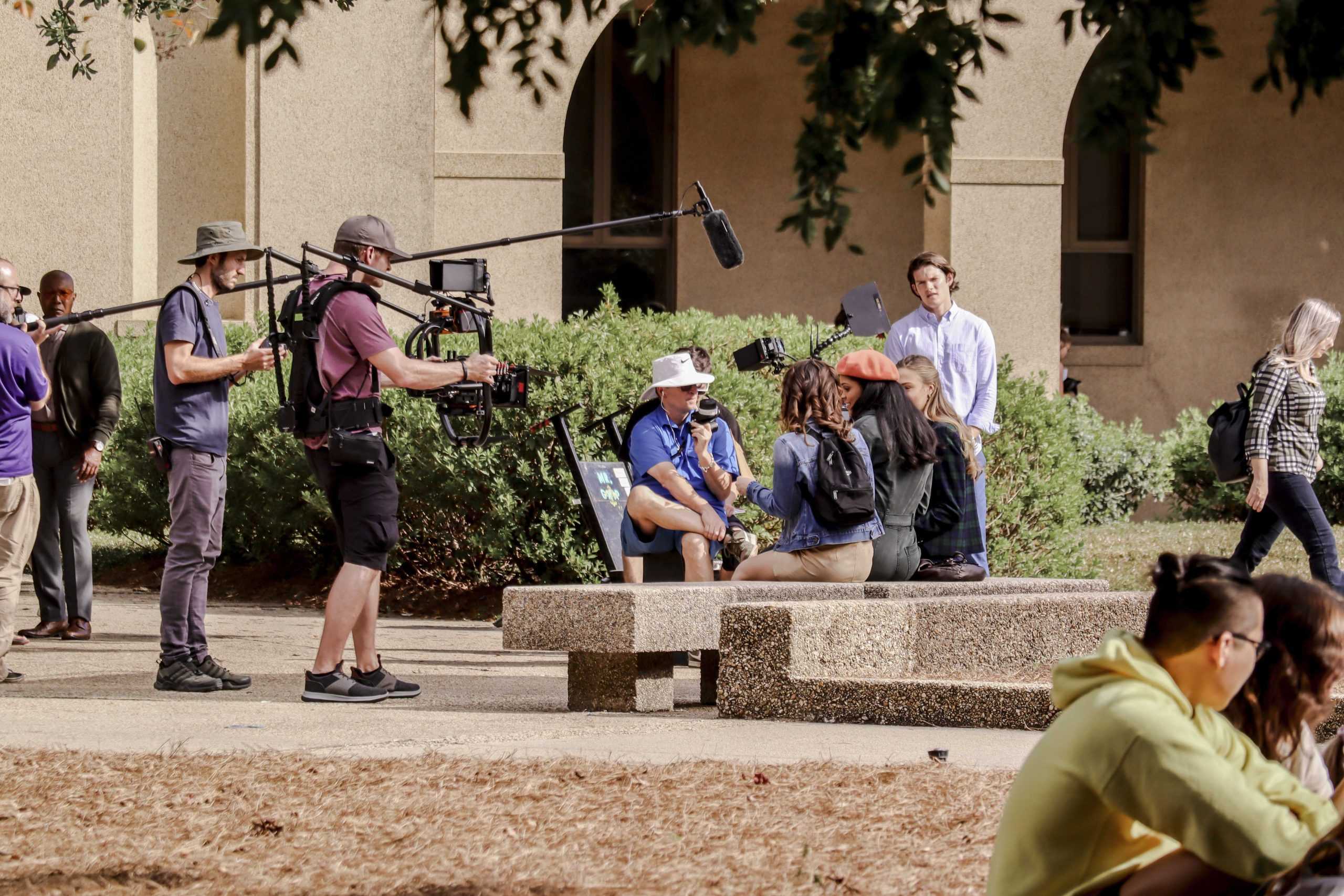 PHOTOS: "Swing" movie starring Charles Melton and Alexander Ludwig comes to LSU