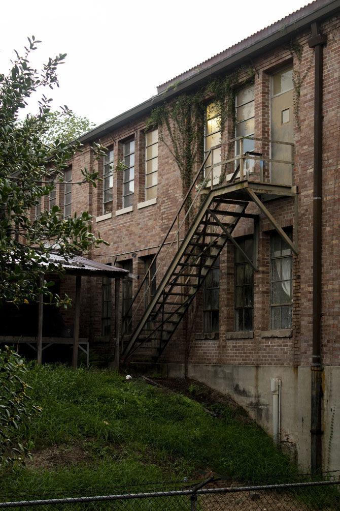 The back of the Studio Arts building sits on the LSU campus on Monday, Sept. 3, 2018.