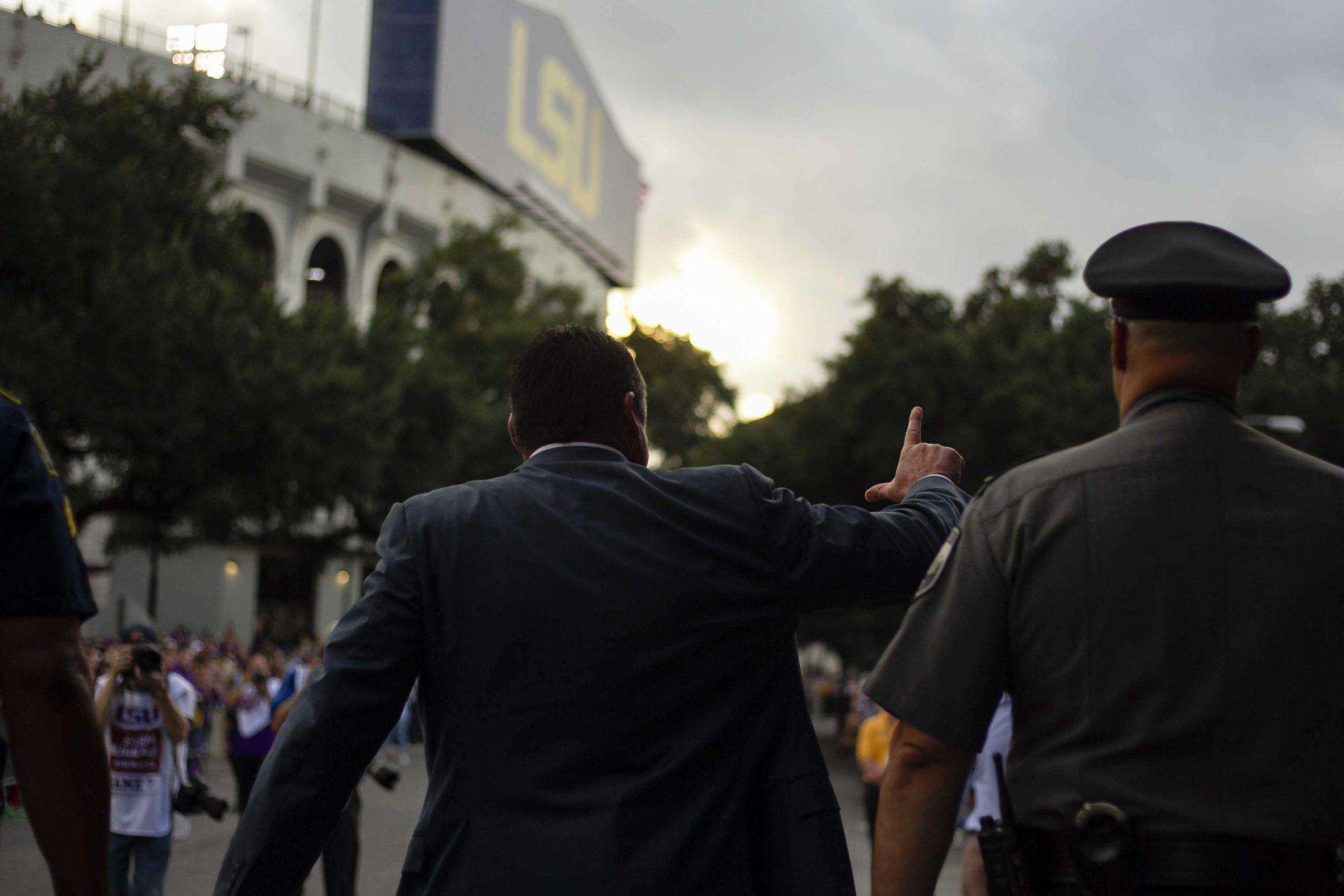 PHOTOS: LSU Walks Down Victory Hill