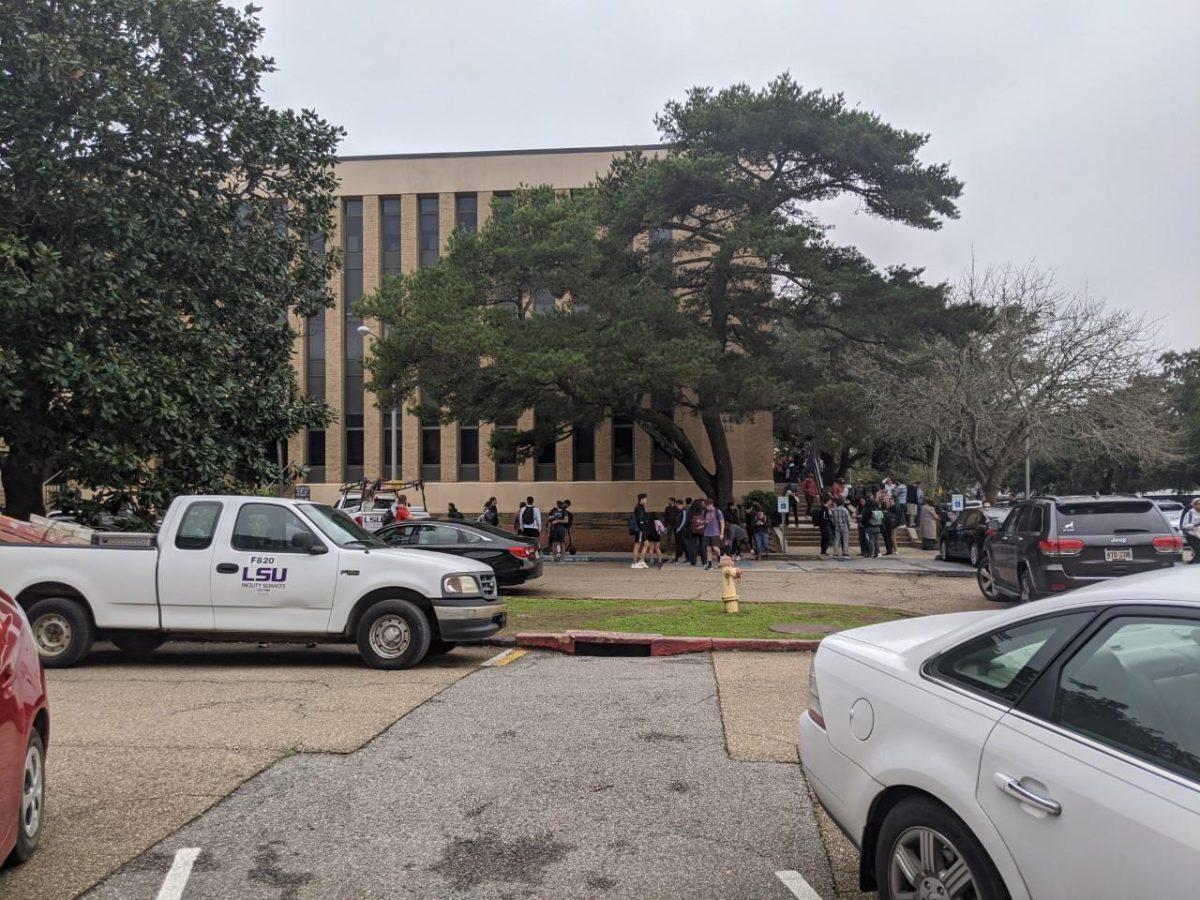 Students began exiting Lockett Hall on Wednesday, Jan. 29, when an alarm sounded throughout the building.