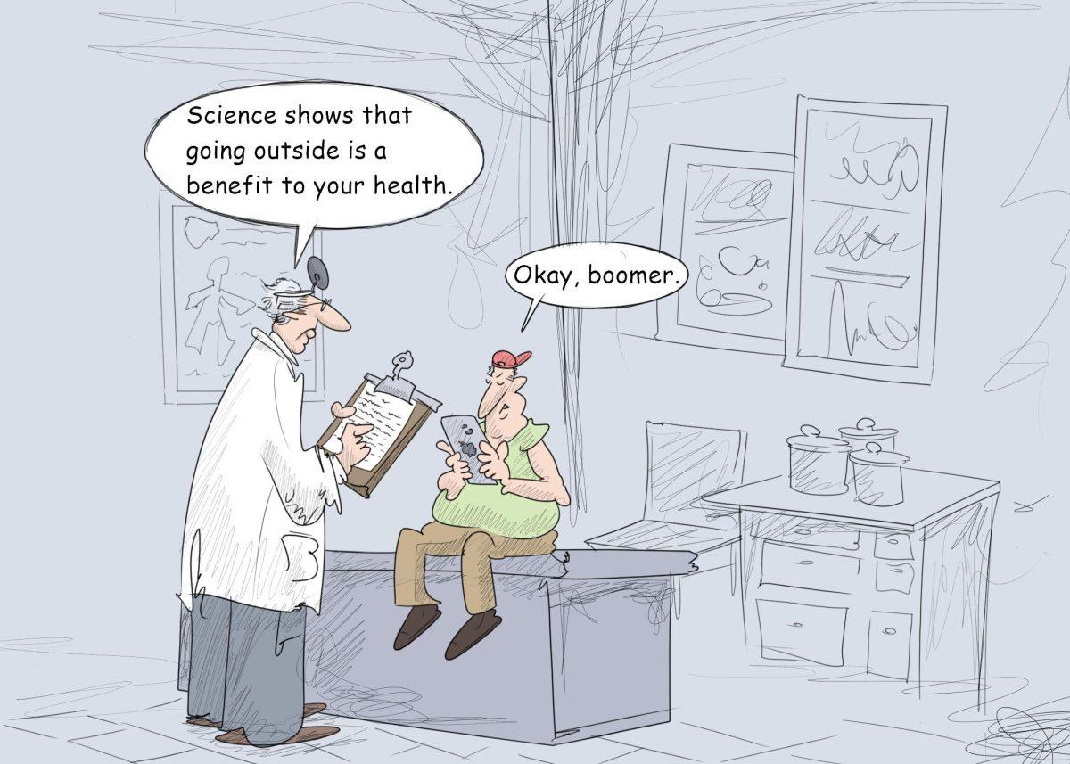 "Ok Boomer" cartoon