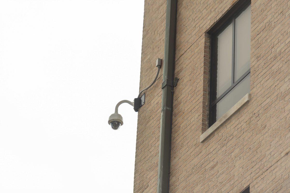 LSU security cameras monitor campus outside of Hatcher Hall on Friday, January 10, 2020.