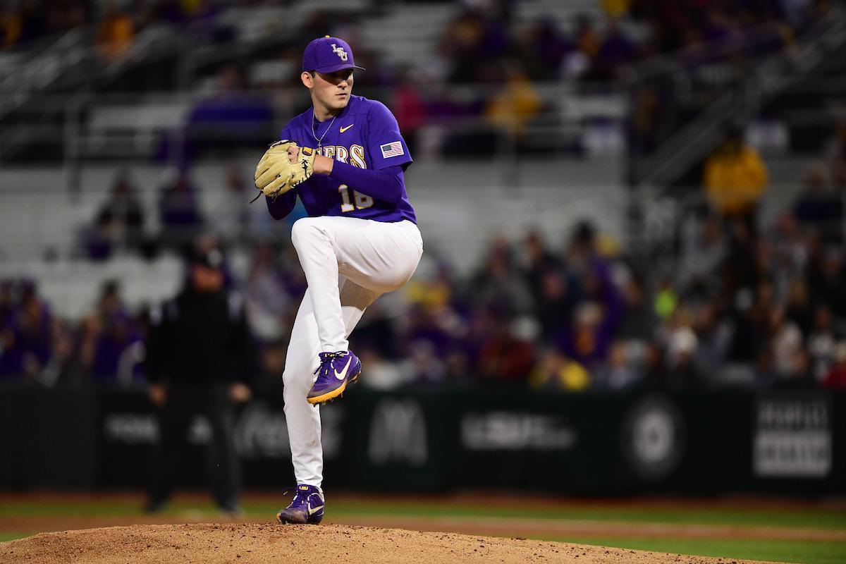 LSU freshman pitcher Cole Henry