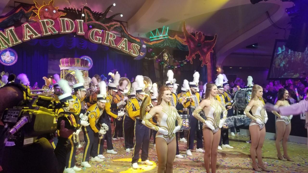 LSU students, faculty take on Washington Mardi Gras 2020, witness big LSU-style surprise