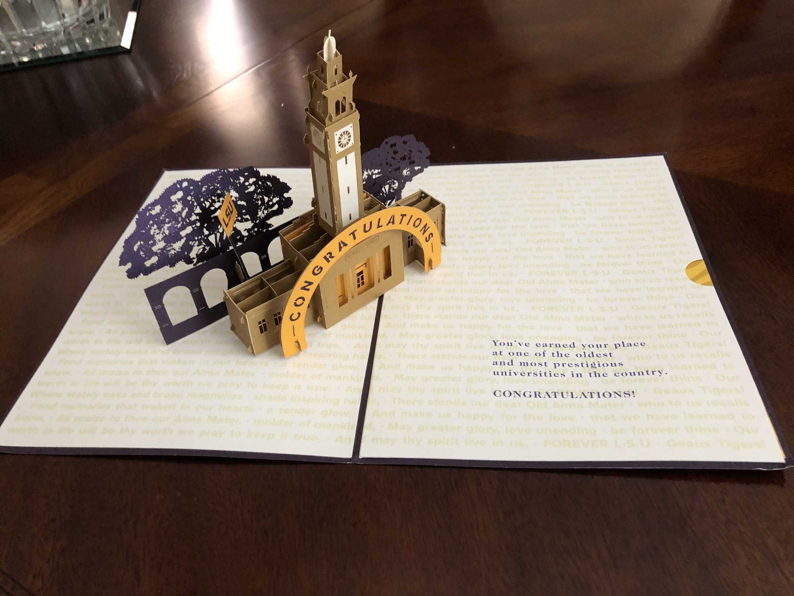 Exciting acceptance: students praise pop-up style LSU admission letters