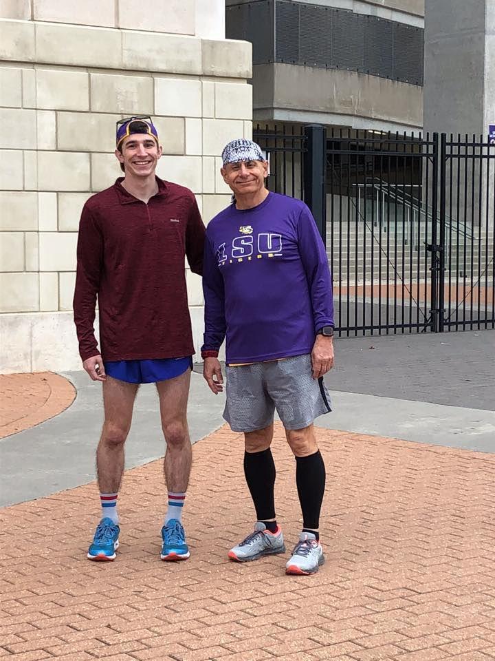 Dante' Hebert and his father, John Hebert, at Tiger Stadium on Jan. 9, 2020.&#160;