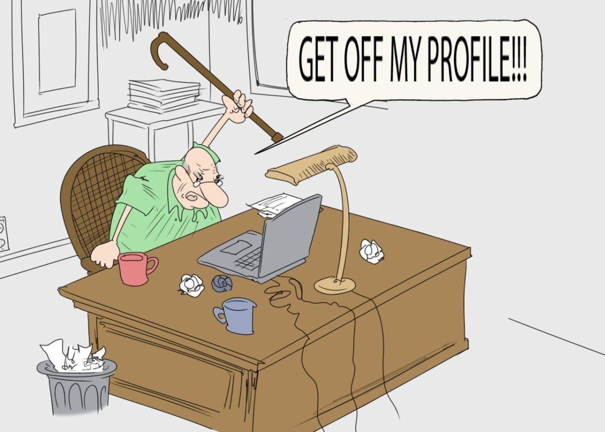 Old man online cartoon&#160;