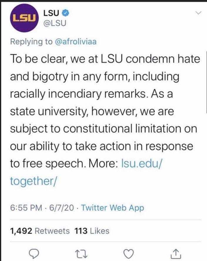 Letter to the Editor: LSU thinks they can solve their blatant, historic problem of racist students, faculty