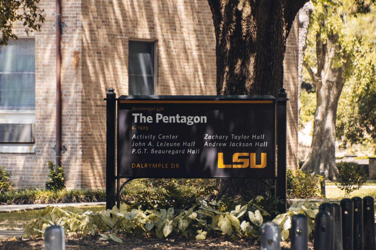 The Pentagon, which includes LeJeune, Beauregard, Taylor, and Jackson Halls, sits Wednesday, June 17, 2020 on LSU's campus.