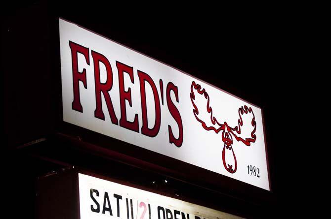 Outside of Fred&#8217;s during t-shirt night on Monday Nov. 16, 2015, at Reggie&#8217;s and Fred&#8217;s in Tigerland.