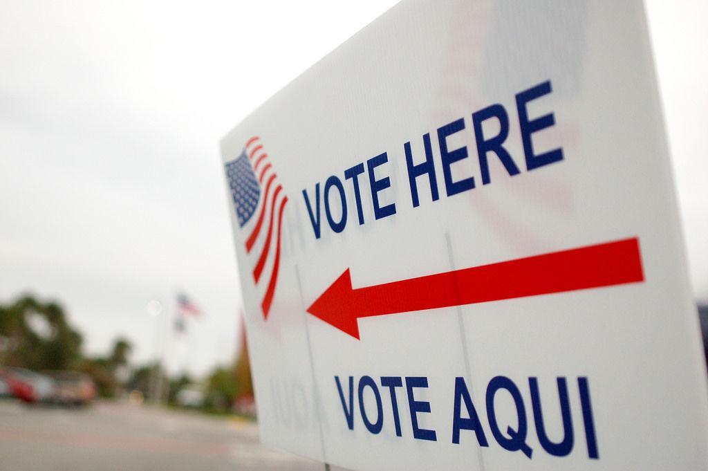 Voting sign