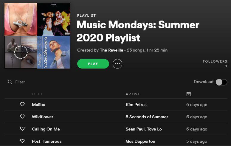 Media Monday: Summer 2020 Playlist, New July hits and more