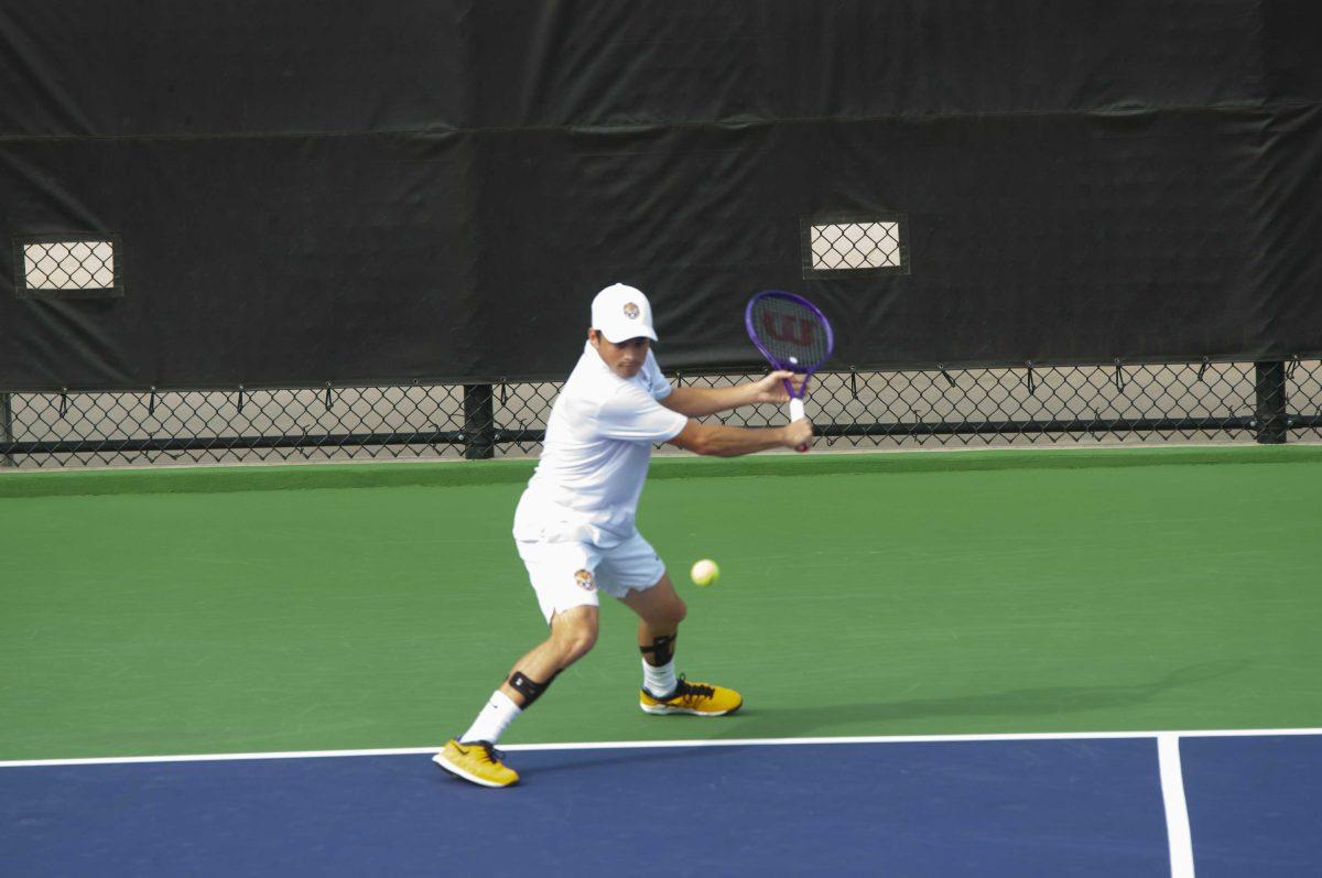 LSU men's tennis faces Memphis on Mar. 11, 2020, in their last match before the spring season was canceled.&#160;