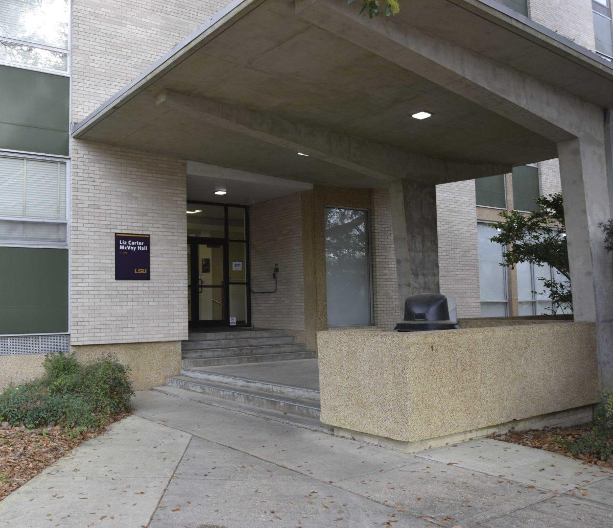 Liz Carter McVoy Hall sits on LSU's campus on Saturday, March 14, 2020.