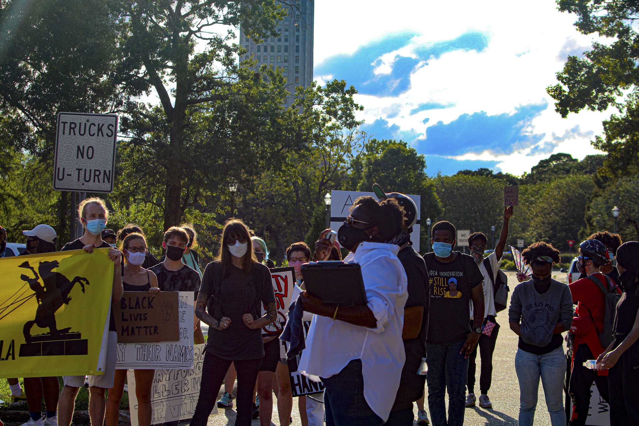 'Change is not happening': Protestors at Governor's Mansion demand police reform, transparency