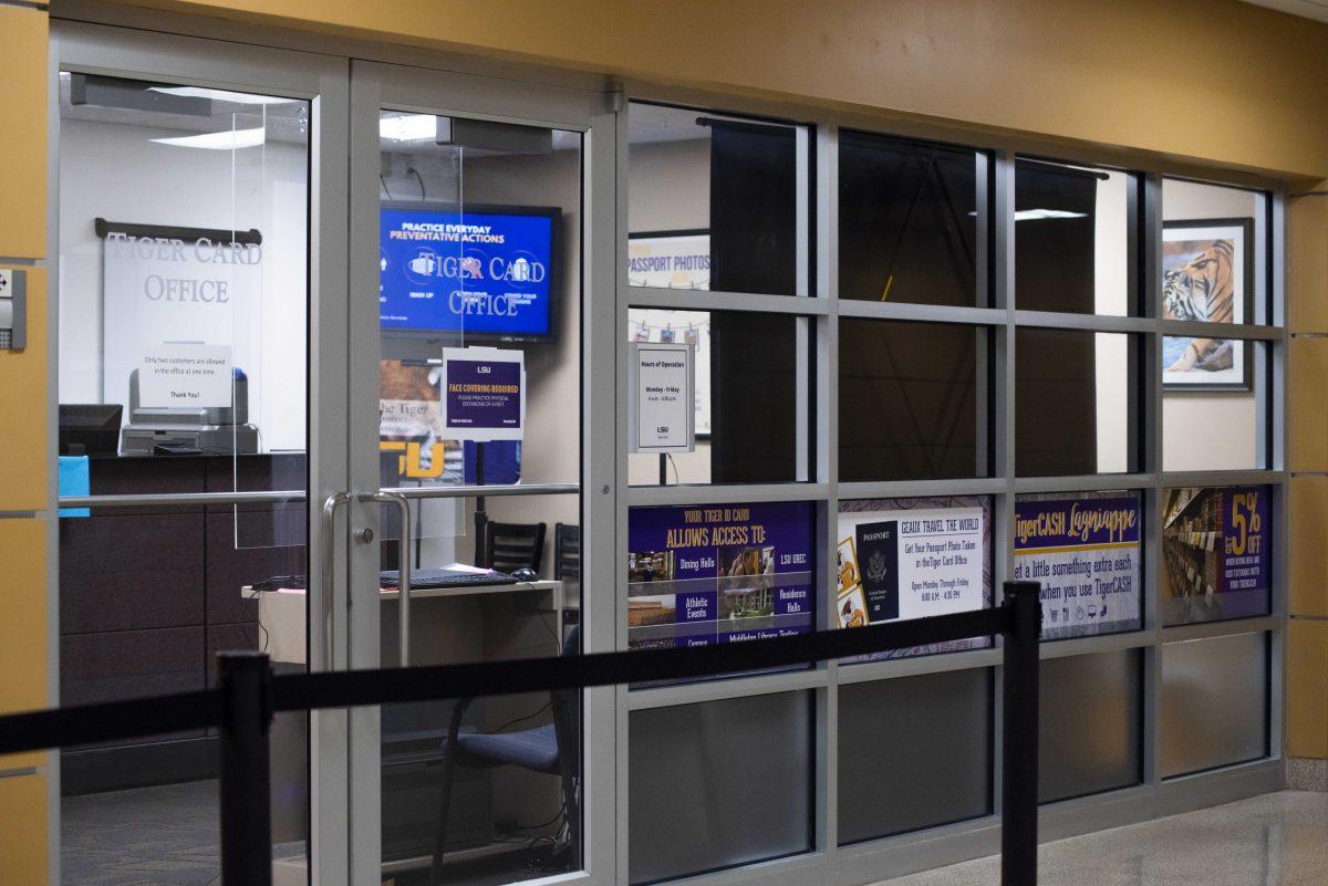 The Tiger Card Office remains vacant on Thursday, Oct. 22, 2020 on the first floor of the Student Union.