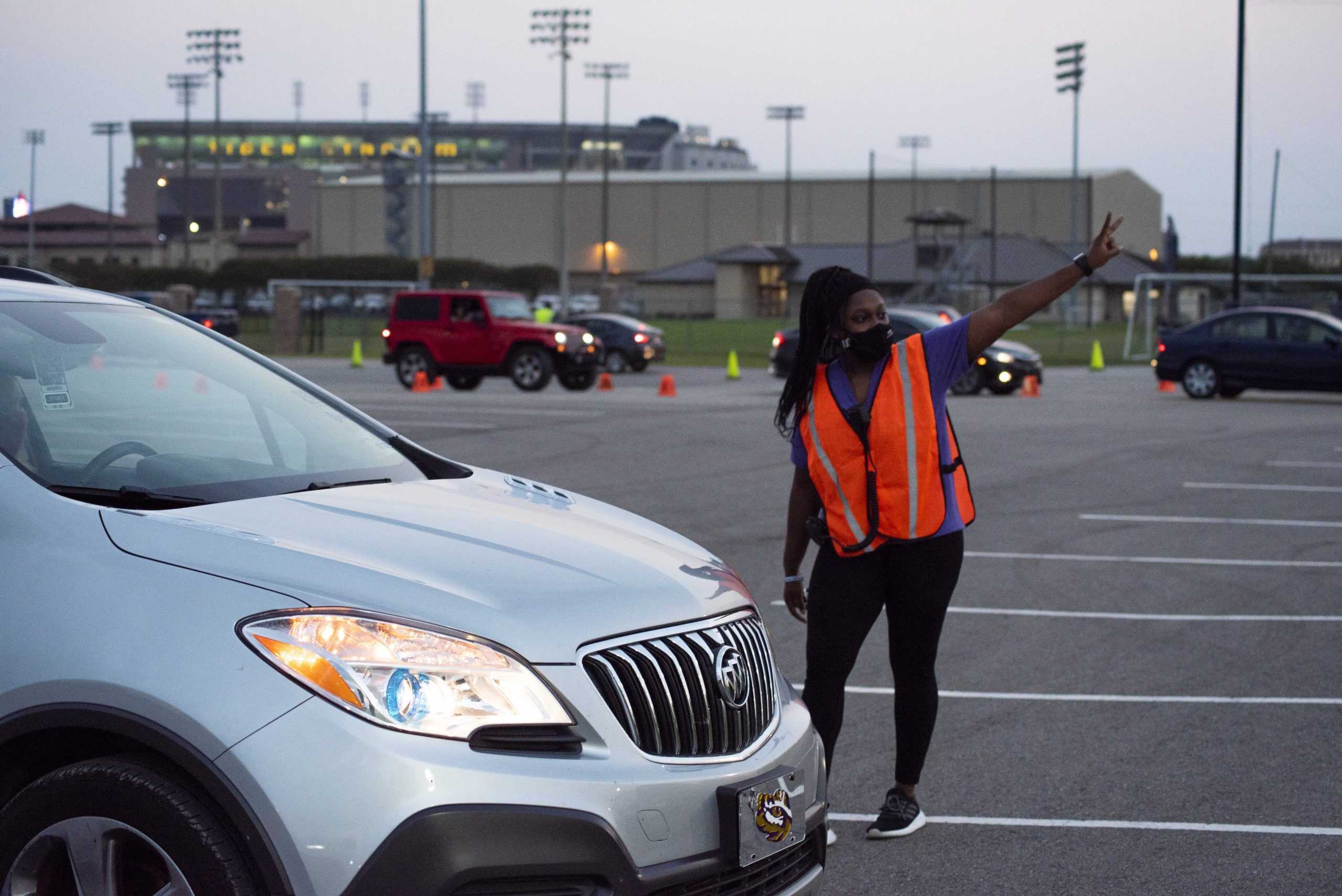 LSU student-led organizations hold drive-in movie series at the UREC