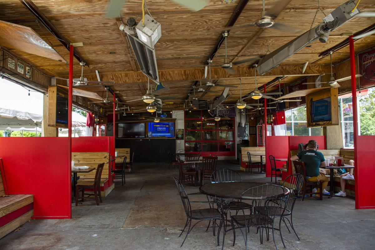 Outside seating area on Wednesday, Sept. 16, 2020 at Zippy's Burritos Tacos and More.