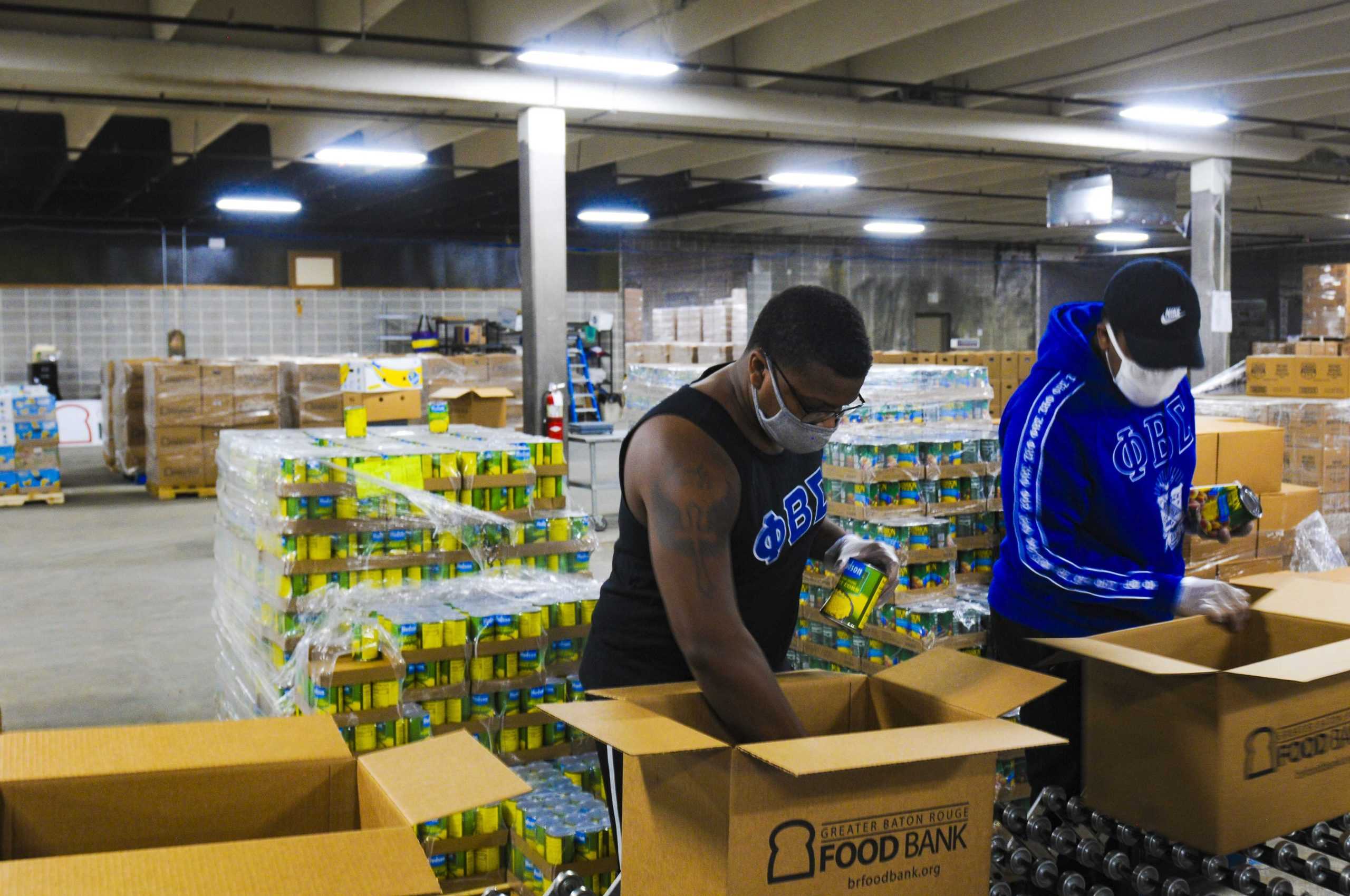 PHOTOS: LSU students volunteer at Greater BR food bank