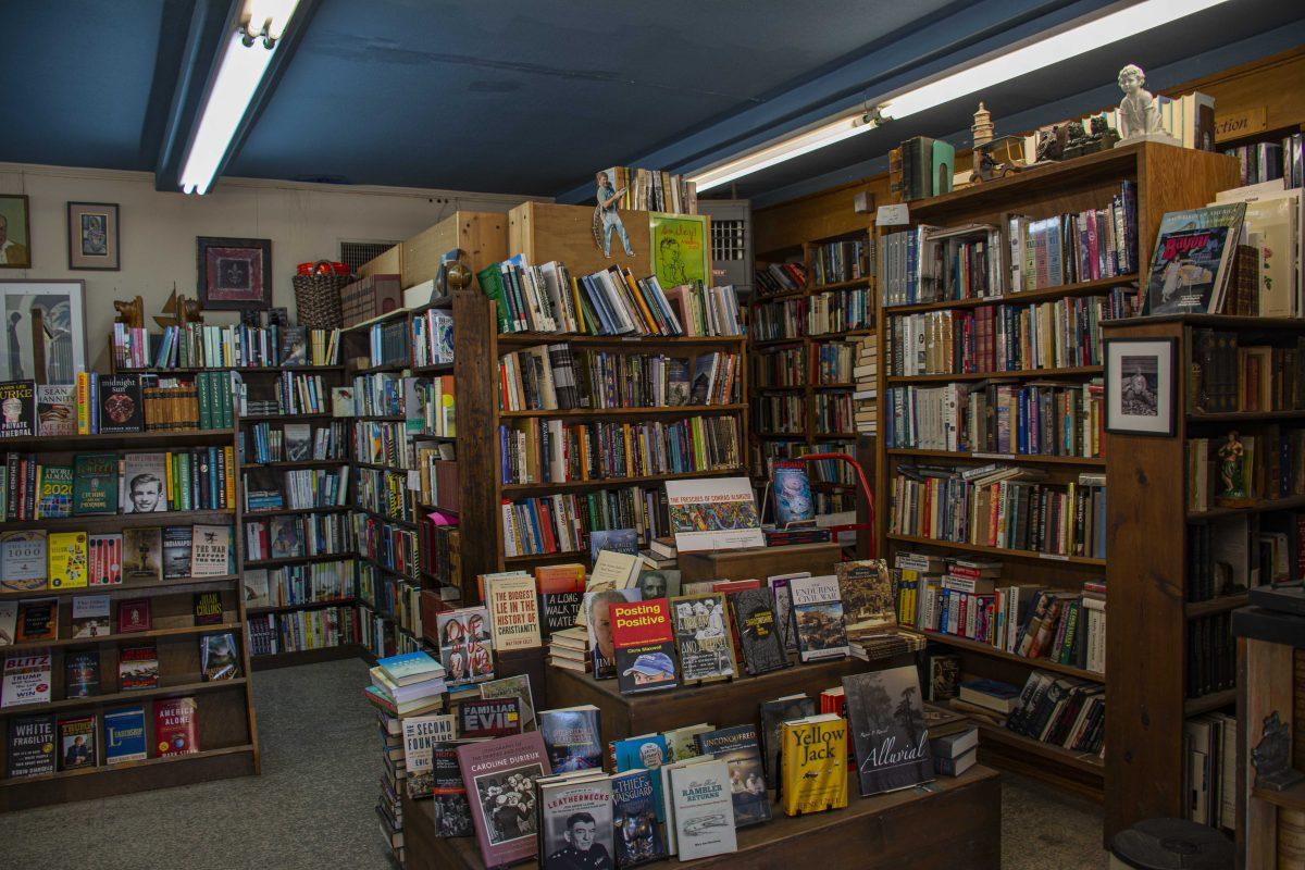 Books crowd the shelves on Thursday, October 1, 2020, at Cottonwood Books at 3054 Perkins Road.