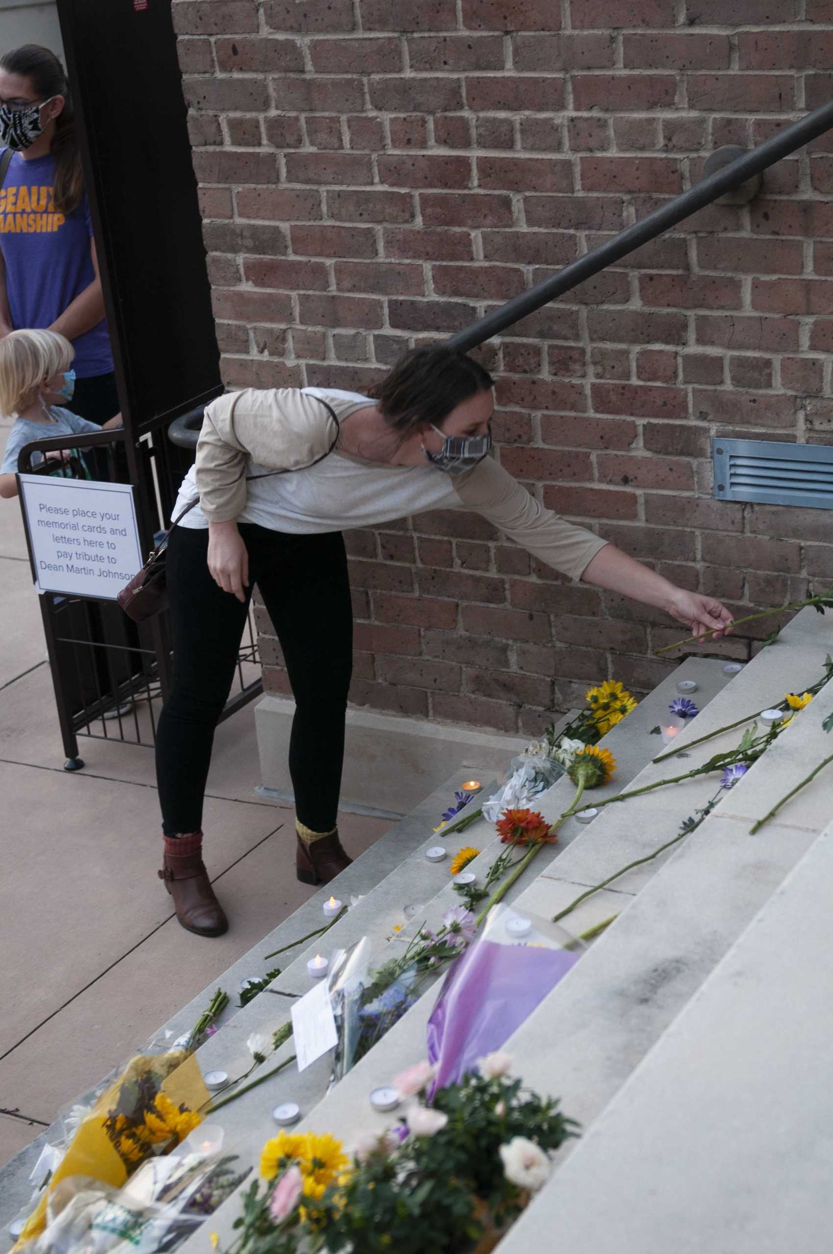 LSU community members gather at vigil remembering Dean Martin Johnson