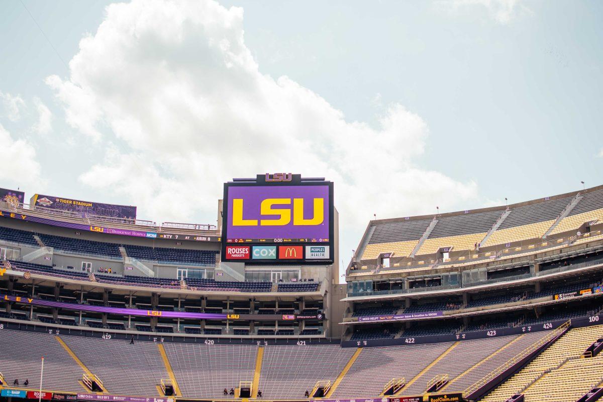 Tiger Stadium sits vacant Saturday, Sep. 26, 2020 before LSU's 44-34 loss against Mississippi State in Tiger Stadium.