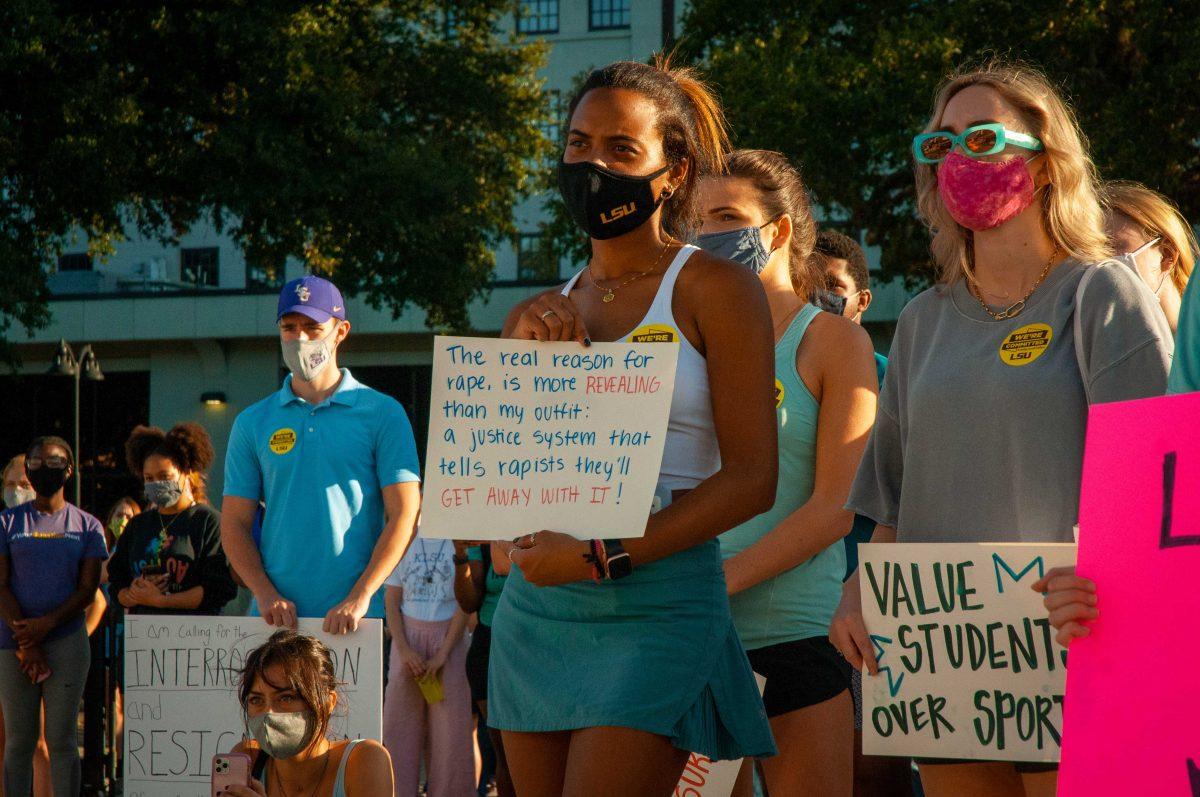 LSU protest against sexual assault mishandlings