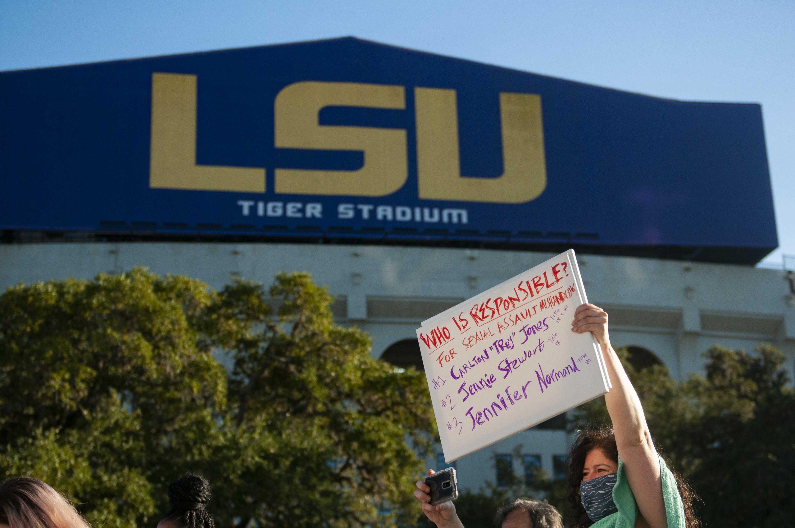 PHOTOS: LSU students protest against sexual assault