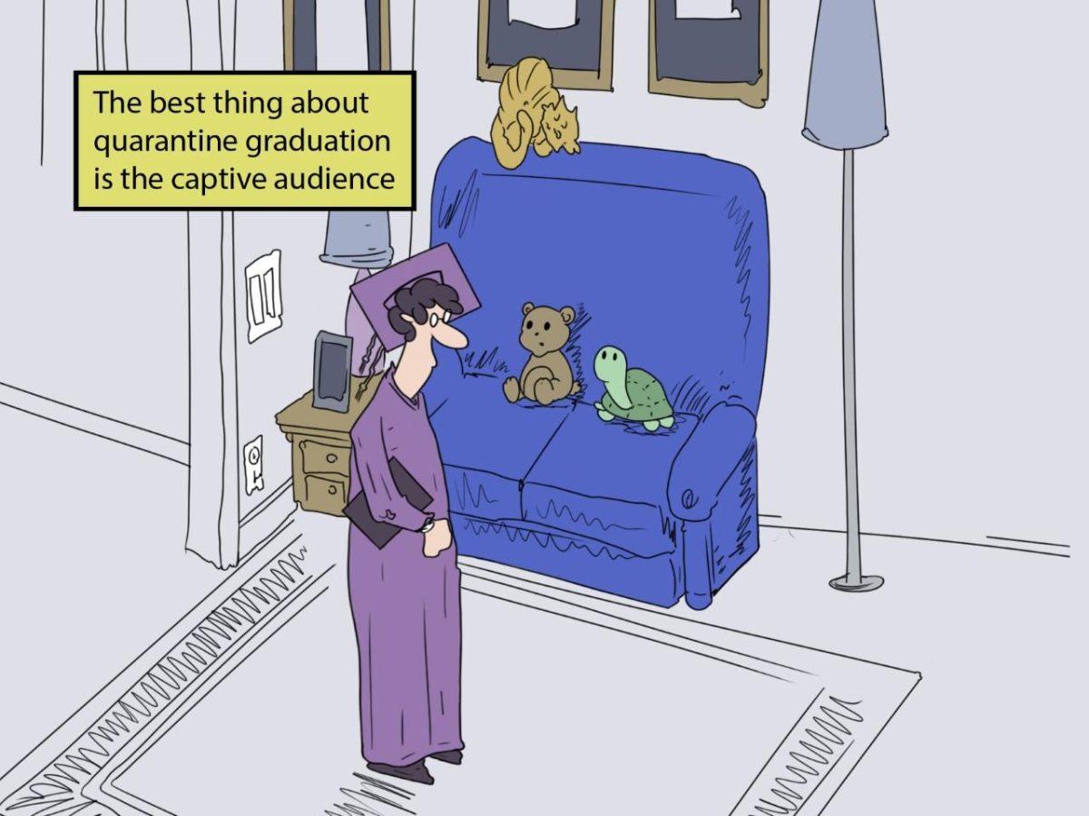 Pandemic graduation cartoon&#160;