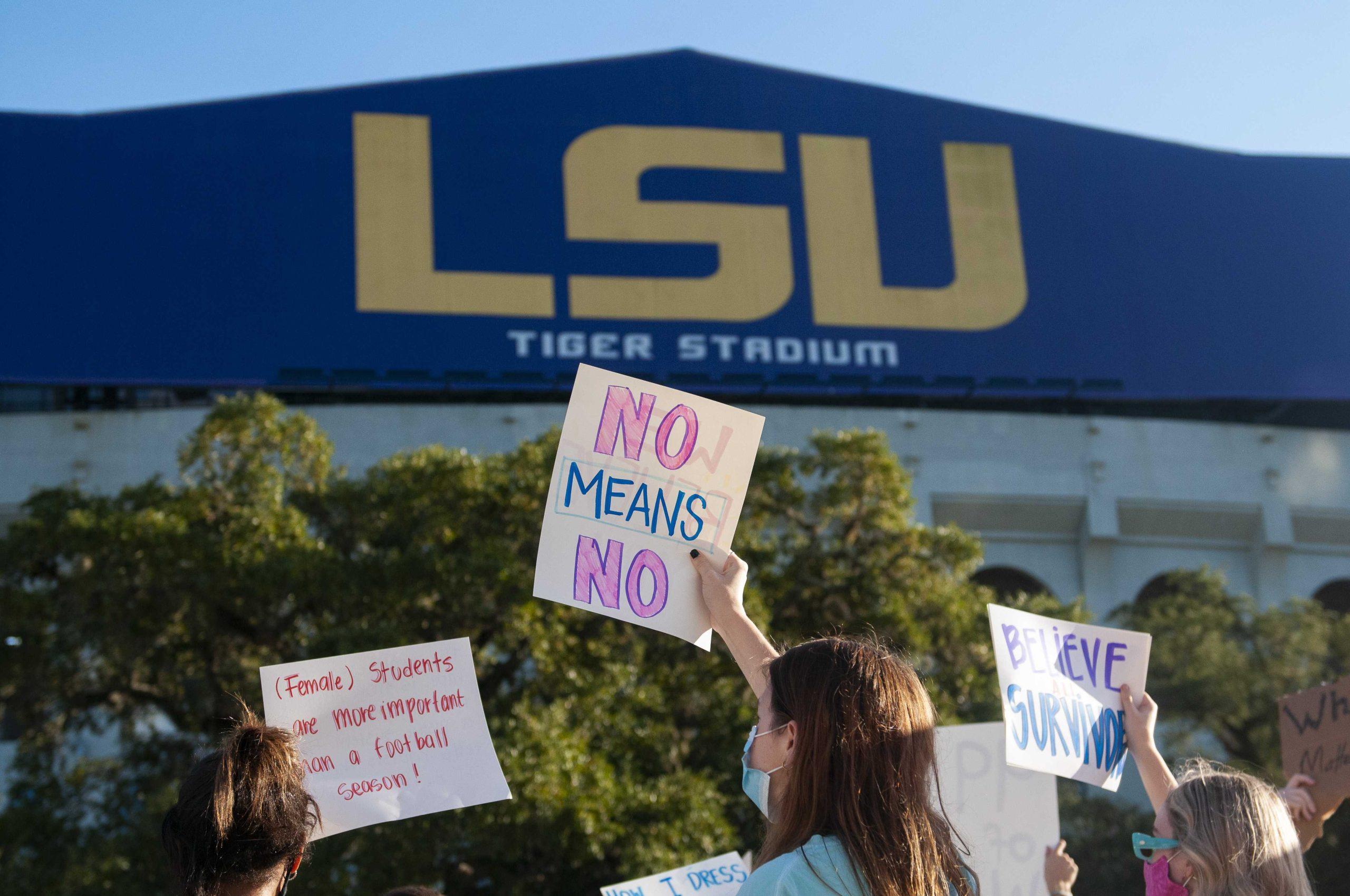 PHOTOS: LSU students protest against sexual assault