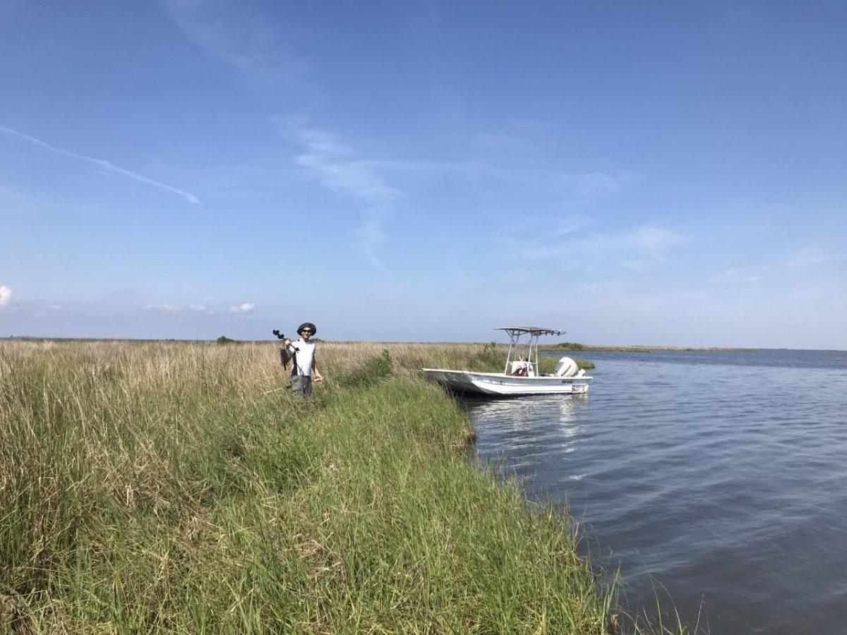 Coastal sciences associate professor Giulio Mariotti&#8217;s research focuses on observing sediment transport and coastal landscape change in wetlands.