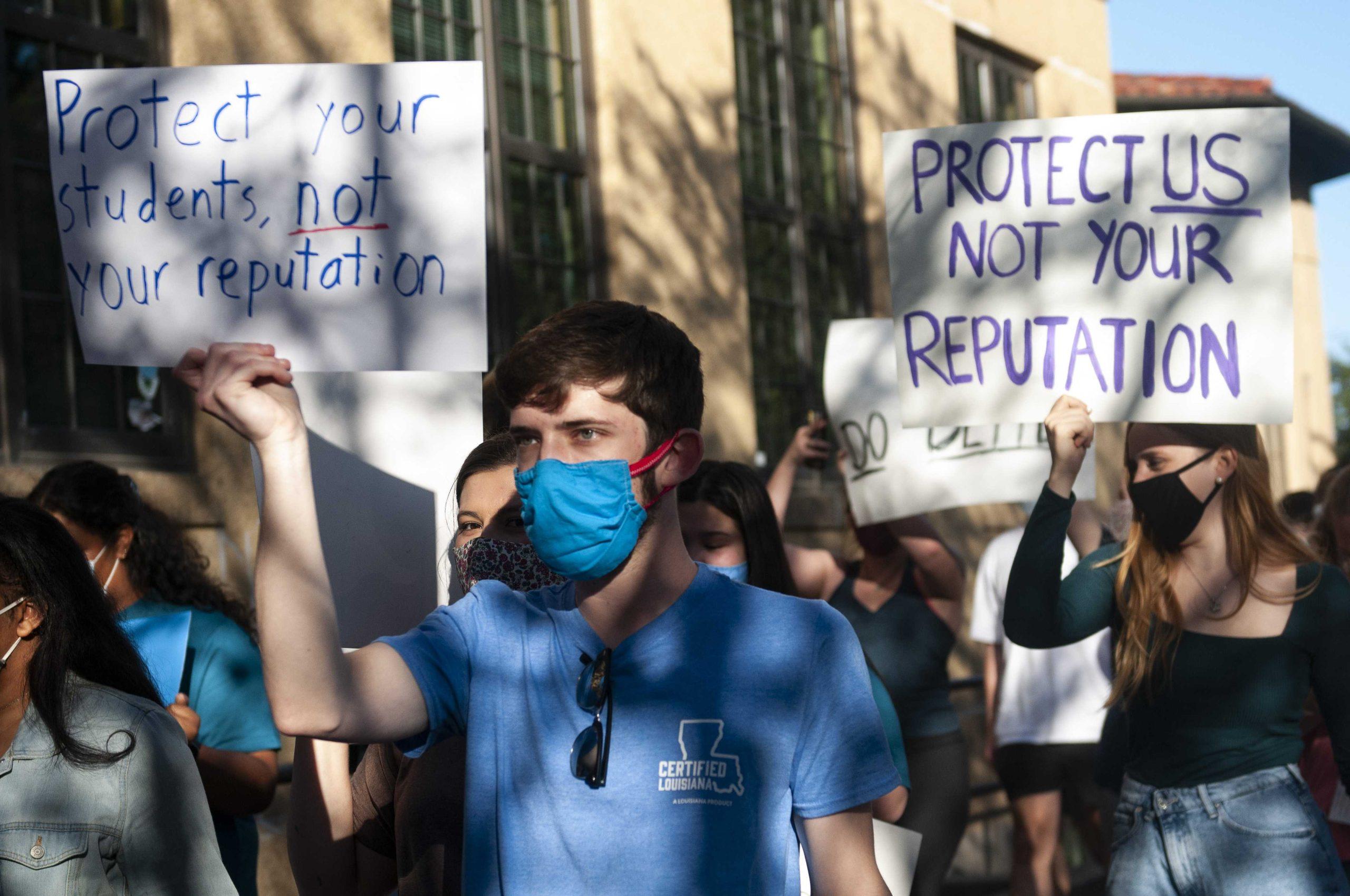 PHOTOS: LSU students protest against sexual assault